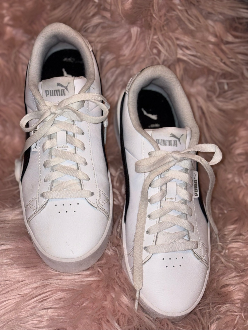 PUMA Women’s Jada Renew Platform Sneakers White/Black Size 8
